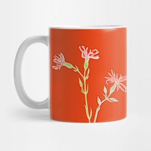 Vintage florals - Ragged Robin Mug